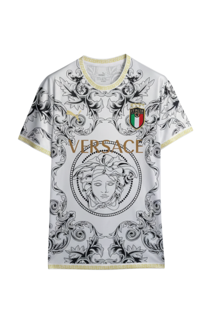 Italy "Versace" White Limited Jersey